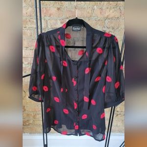 💋 Voodoo Vixen Kiss Me Blouse & Tank